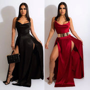 Backless Sling Dress with Split Collar Frugal Finds Galore