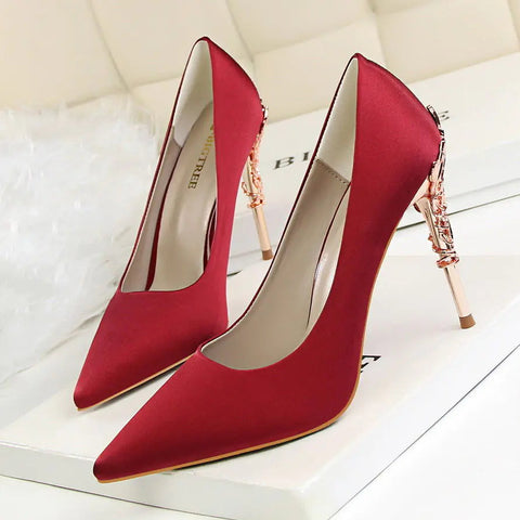 Luxury Silk High Heels Frugal Finds Galore