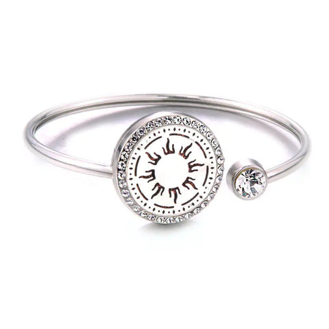 Aromatherapy Stainless Steel Heart Chain Oil Diffuser Bracelet Frugal Finds Galore