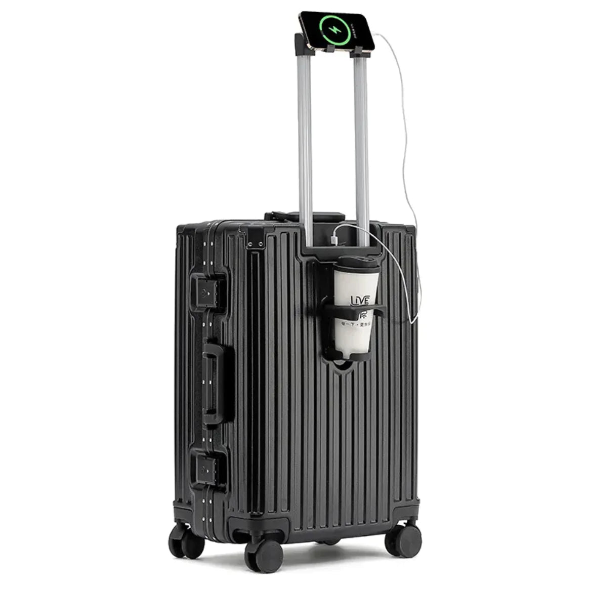 Thick Aluminum Durable Trolley Luggage