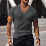 Men's Plus Size Solid Color Casual Short Sleeve T-shirt Frugal Finds Galore