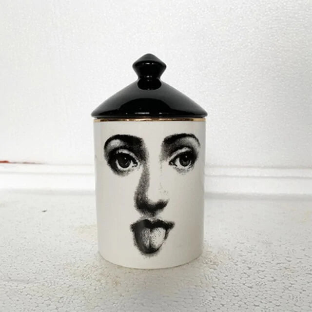 Ceramic Candle Holder Jar