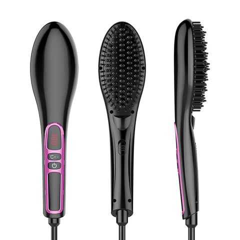 LCD Electric Hair Straightener with Anti-Scald Feature Frugal Finds Galore