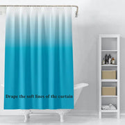 Gradual Color Shower Curtain Set with 12 Hooks Frugal Finds Galore