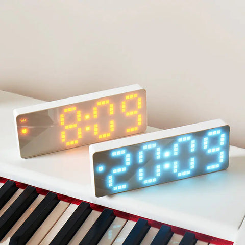 Fresh White Surface Simple Style Student Alarm Clock Frugal Finds Galore