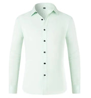 Men's Wrinkle-Free Elastic Business Shirt Frugal Finds Galore