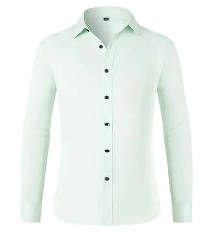 Men's Wrinkle-Free Elastic Business Shirt Frugal Finds Galore