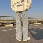 Streetwear Embroidery Baggy Jeans Frugal Finds Galore