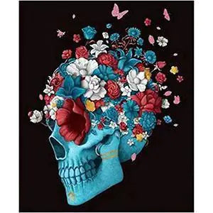 Skull Diamond Painting - 5D Diamond Art Frugal Finds Galore