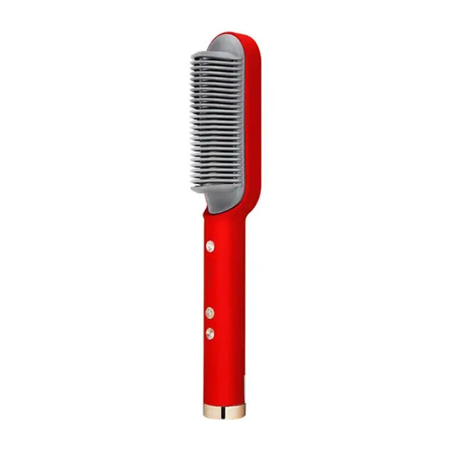 Electric Professional Hair Straightening Brush With LCD Display