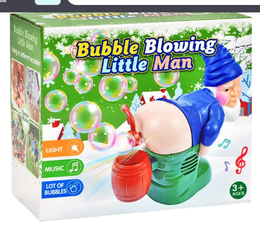 Santa's Bubble Bonanza: Electric Bubble Machine with Music & Lights!