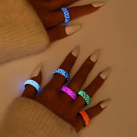 Luminous Stainless Steel Crack Ring Frugal Finds Galore