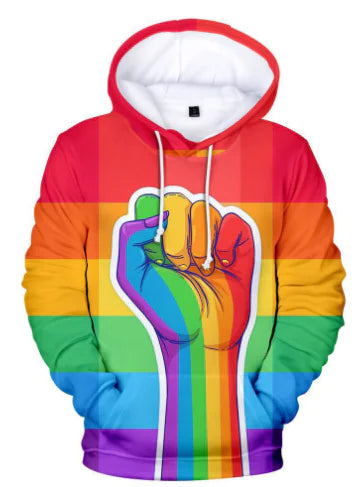 Star-Spangled Banner Print Hoodie & 3D Rainbow Hoodie Frugal Finds Galore
