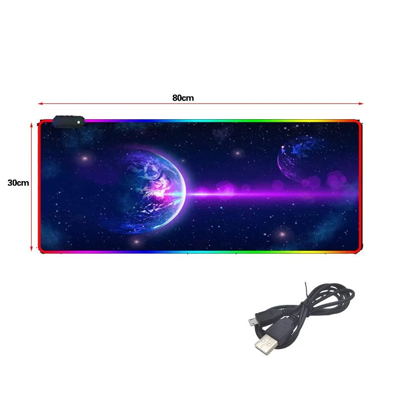 RGB Backlit Gaming Mouse Pad