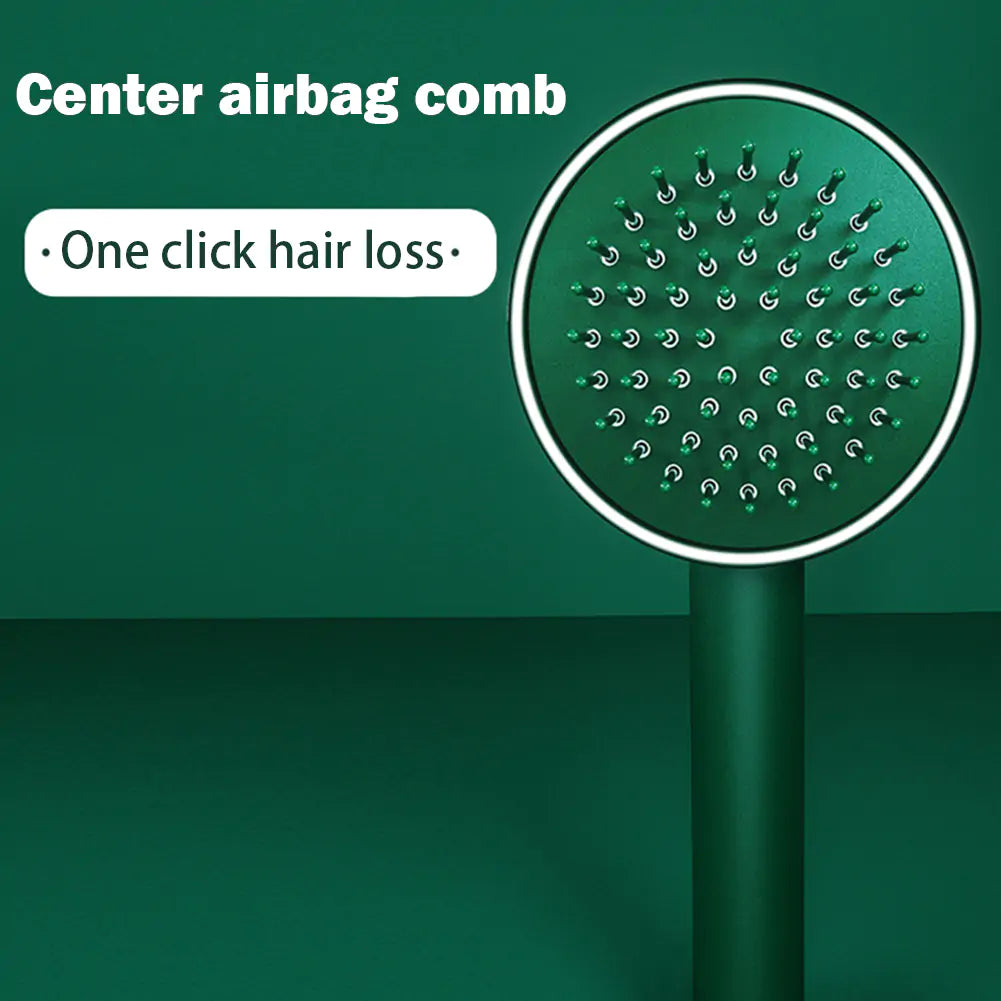 One-key Self-cleaning Fine Teeth Hair Brush