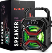 Portable Wireless Bluetooth Speaker with TWS Function - Rechargeable Bluetooth Speaker - LES flashing Lights Frugal Finds Galore