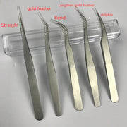 High-Precision Stainless Steel Curved Tweezers for Eyelash Extensions Frugal Finds Galore