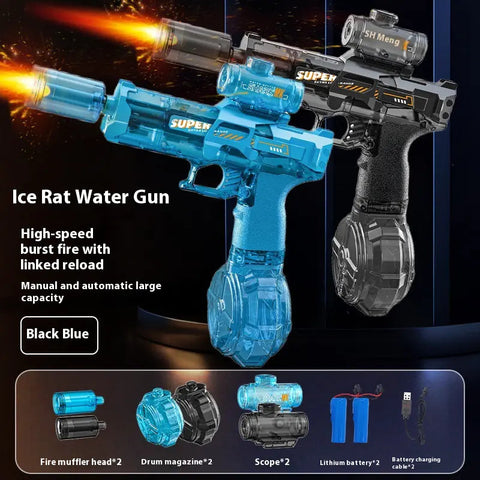 Electric LED Water Gun With Recoil and Lights Frugal Finds Galore
