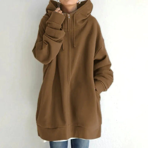 Women's Fuzzy Full-Zip Sport Pullover Hoodie Frugal Finds Galore