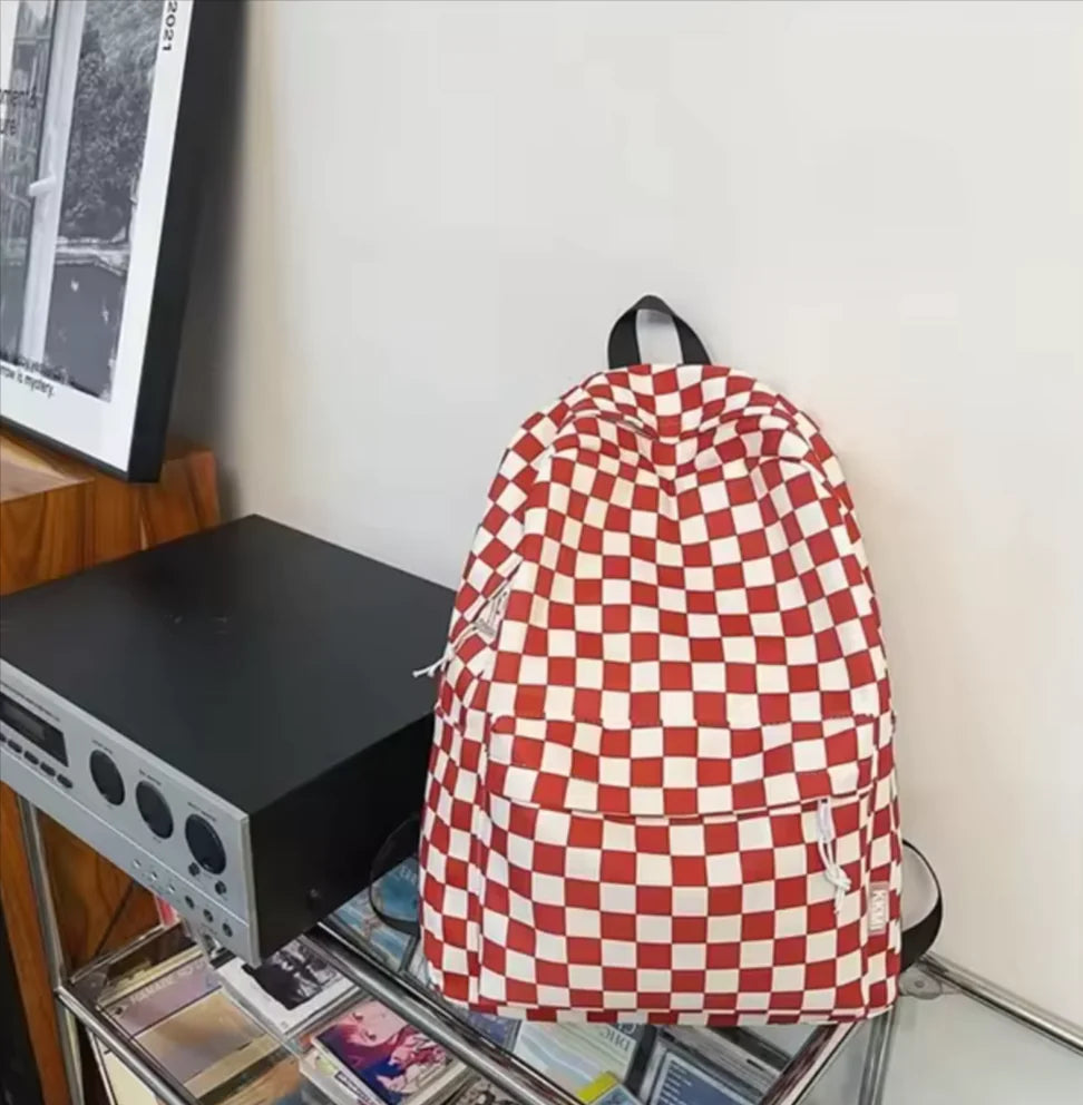 Checkered Color Backpack