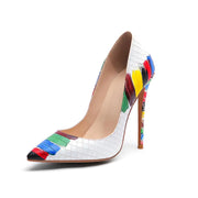 Fashionable Pointed Toe Color Block High Heels Frugal Finds Galore