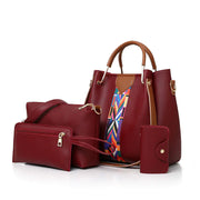 Fashionable Women's Handbag Set with Shoulder Bag (4 Pcs) Frugal Finds Galore