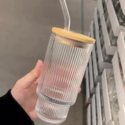 Glass Tumbler with Bamboo Lid Frugal Finds Galore