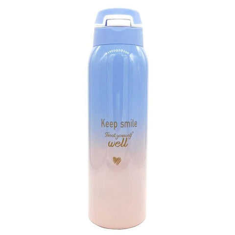 Gradient Color Double-Wall Stainless Steel Thermos Cup Frugal Finds Galore