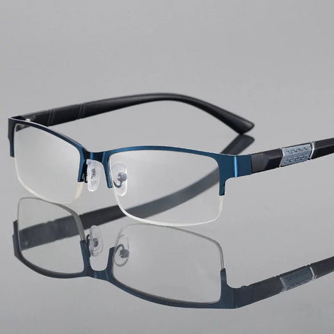 Unisex Anti Blue Rays Computer Glasses: Alloy Half Frame Blue Light Coating Eyewear Frugal Finds Galore