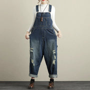Plus Size Women's Ripped Denim Overalls Frugal Finds Galore