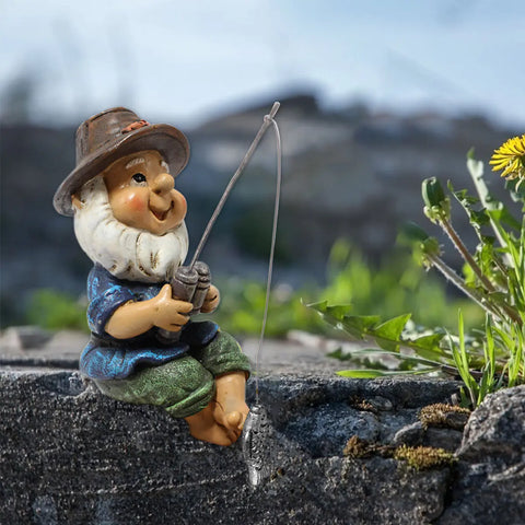 Naughty Gnome Statue for Outdoor Garden Decor Frugal Finds Galore