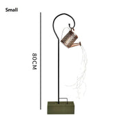 Solar Garden Kettle Lamp - Wrought Iron Outdoor Lighting Frugal Finds Galore