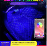 LED Car Interior Atmosphere Light Music Rhythm Strip Frugal Finds Galore