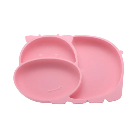 Silicone Baby Feeding Plate with Suction and Utensils Set Frugal Finds Galore