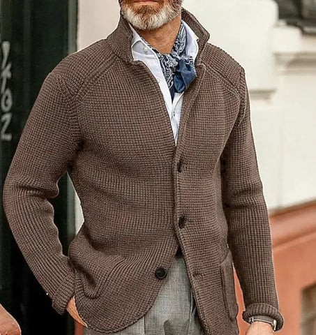 Men's Knitted Sweater Coat Frugal Finds Galore