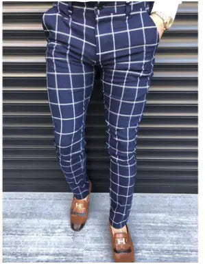 Men's Checkered Business Trousers Frugal Finds Galore