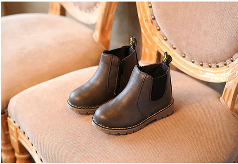 Children's Leather Short Boots for Boys and Girls Frugal Finds Galore