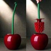 Cherry Toilet Brush Set - Plastic Cleaning Tool (One Set) Frugal Finds Galore