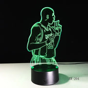 Colorful Touch Control LED Visual 3D Table Lamp Frugal Finds Galore
