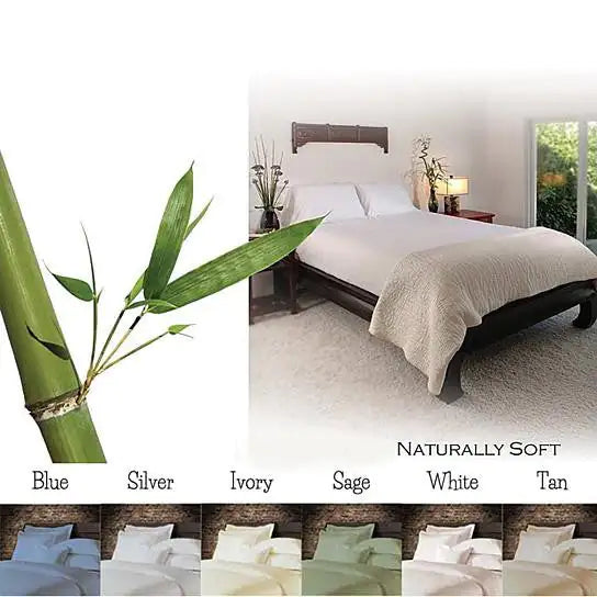 6-Piece Luxury Soft Bamboo Bed Sheet Set