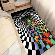 3D Geometric Illusion Rug - Non-Slip and Absorbent Frugal Finds Galore