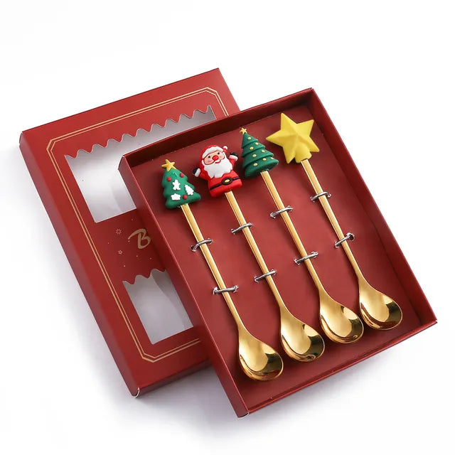 Christmas Cutlery Set: Festive Spoon and Fork