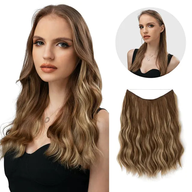 SARLA Synthetic Wave Clip-in Hair Extensions