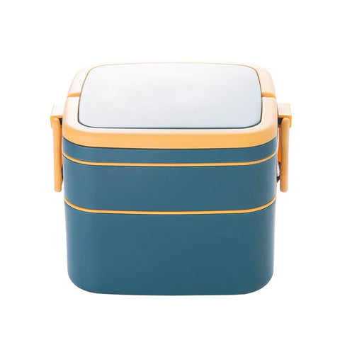 Double-Layer Lunch Box for Office Workers, Microwave Safe Frugal Finds Galore