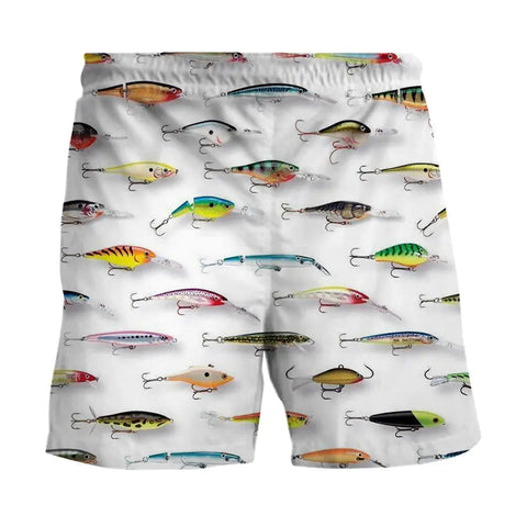 Men's Beach Shorts Featuring Fish Print Design Frugal Finds Galore