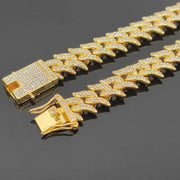 Alloy Dragon Tooth 16mm Cuban Link Necklace Frugal Finds Galore