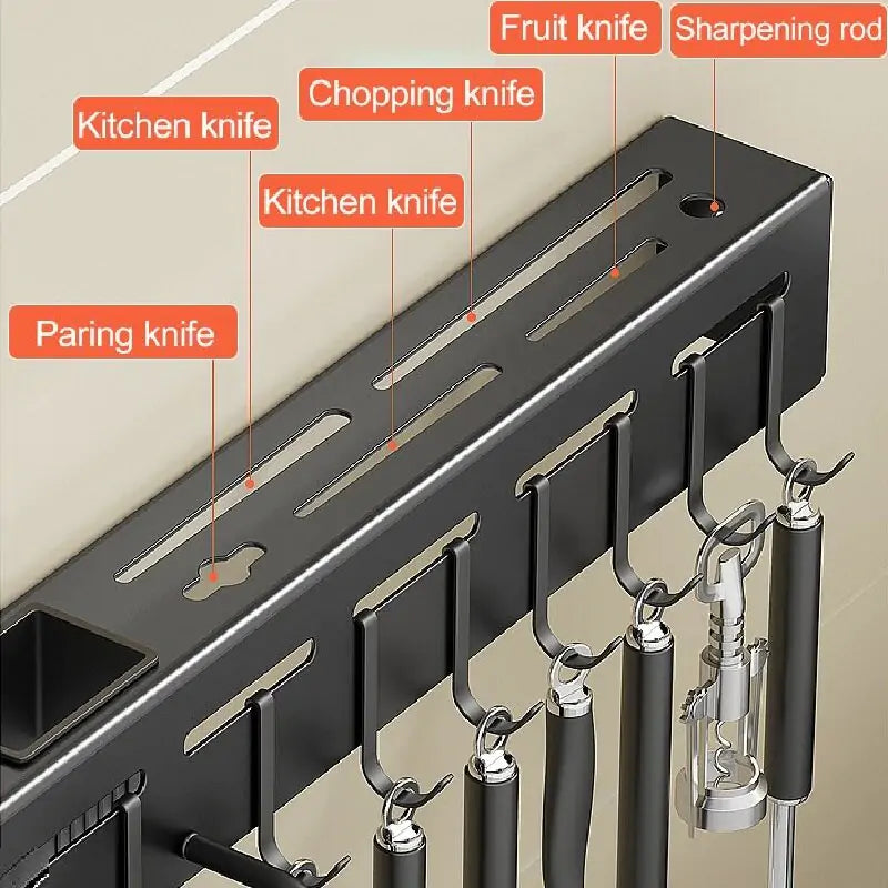 Portacuchillos de cocina multifuncional