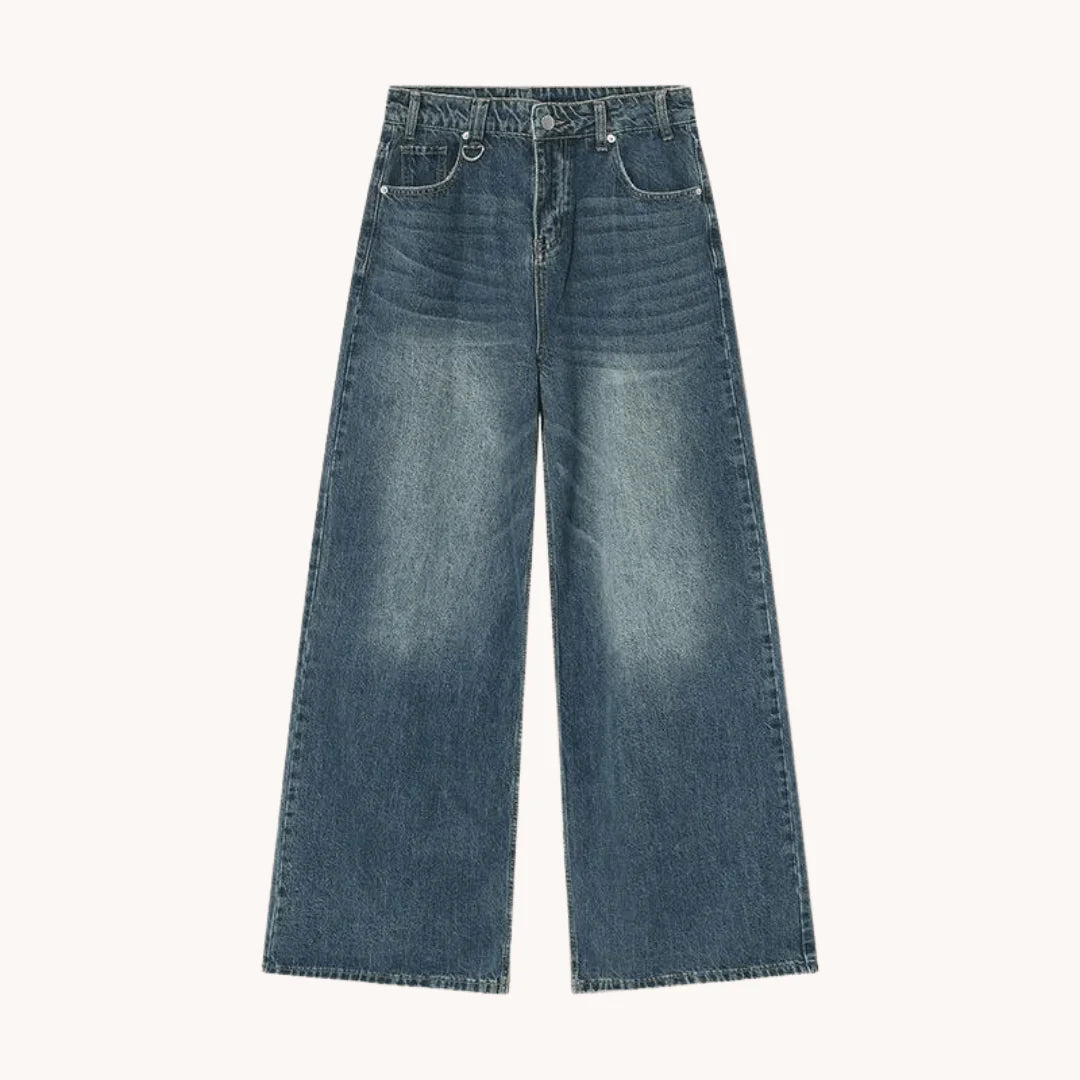 Retro Wide Leg Baggy Jeans