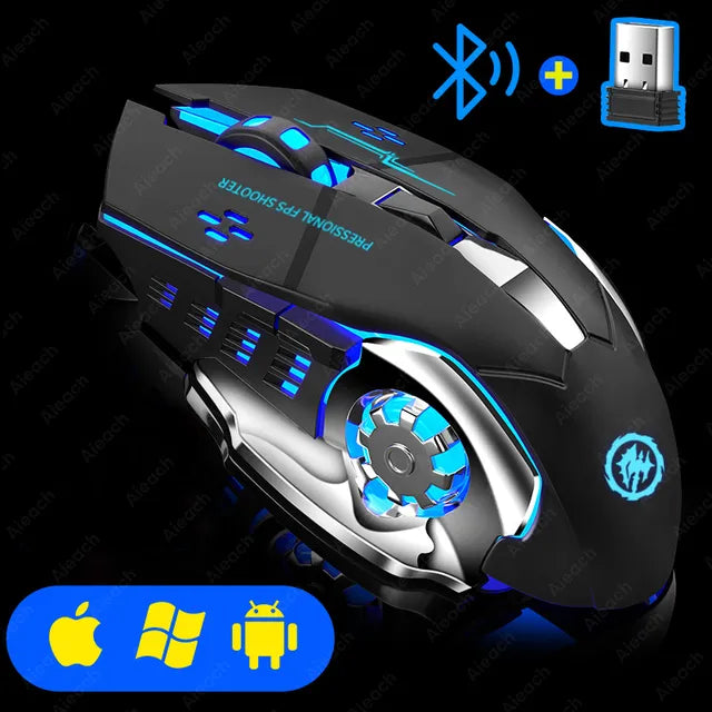 Silent Wireless Gaming Mouse