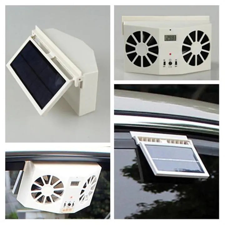 Solar Car Power Fan